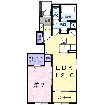 ラフィーネＢ 101【管理NO：1-026123102-01010】の外観画像
