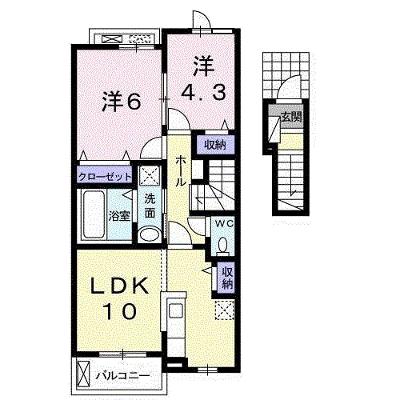 フローラＢ 202【管理NO：1-024899102-02020】 ★家具家電は申し込み後に搬入します★の外観画像