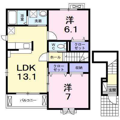 インサイドⅠ 201【管理NO：1-023355701-02010】 ★家具家電は申し込み後に搬入します 2026年07月下旬入居可能の外観画像