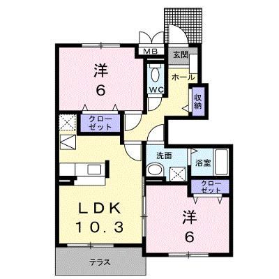 アンソリューム 102【管理NO：1-013794201-01020】 ★家具家電は申し込み後に搬入します★の外観画像