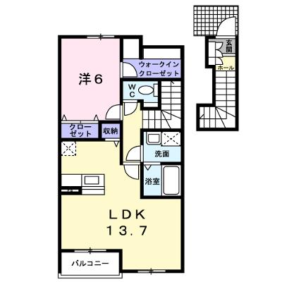 フレスクーラーＢ 202【管理NO：1-013463902-02020】 ★家具家電は申し込み後に搬入します★の物件写真1