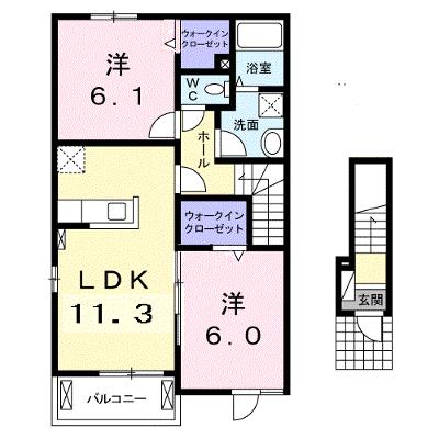 レジデンス・モッポ　Ⅱ 201【管理NO：1-019983801-02010】 ★家具家電は申し込み後に搬入します★の物件写真1