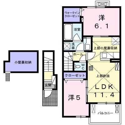 ラリマー 202【管理NO：1-025348801-02020】 ★家具家電は申し込み後に搬入しますの外観画像