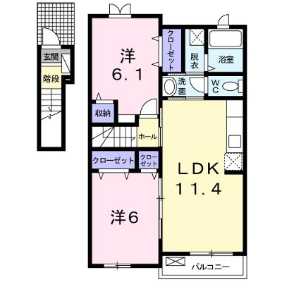 サニースプリング　Ａ 202【管理NO：1-015155401-02020】 ★家具家電は申し込み後に搬入しますの外観画像