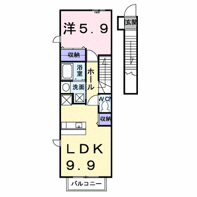 グリーンハウス東中島 203【管理NO：1-011291701-02030】 ★家具家電は申し込み後に搬入しますの外観画像