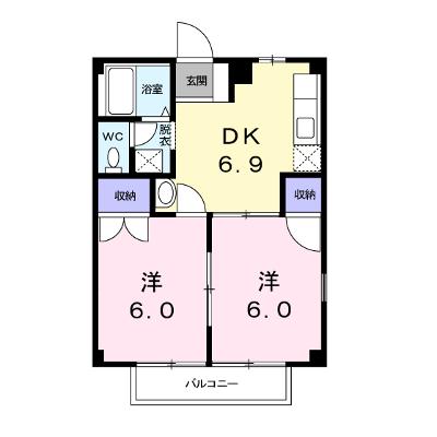 エレガンスながら 203【管理NO：1-004304801-02030】 ★家具家電は申し込み後に搬入しますの外観画像