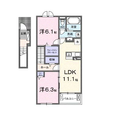 ヴァルトハイム 203【管理NO：1-027860801-02030】 ★家具家電は申し込み後に搬入します★の物件写真1
