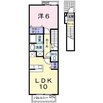 アルバーダ 201【管理NO：1-016202701-02010】 ★家具家電は申し込み後に搬入しますの外観画像