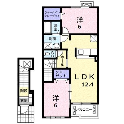 ベル・アルカンシェルＢ 203【管理NO：1-015306702-02030】 2026年07月中旬入居可能の外観画像