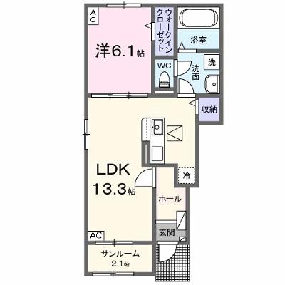 リーフⅠ 101【管理NO：1-027740901-01010】 ★家具家電は申し込み後に搬入します★の外観画像