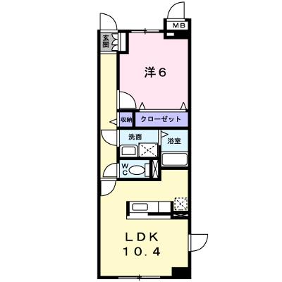 グロワール 101【管理NO：1-014443601-01010】 ★家具家電は申し込み後に搬入しますの外観画像