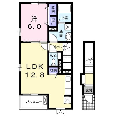 ベルリーナ　Ⅰ 201【管理NO：1-019103701-02010】 ★家具家電は申し込み後に搬入します★の物件写真1
