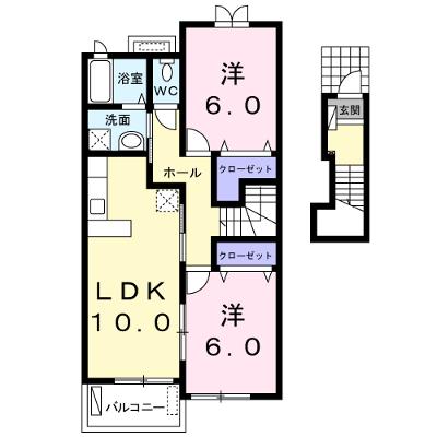 サン　ソレーユ 201【管理NO：1-016114401-02010】 ★家具家電は申し込み後に搬入しますの外観画像