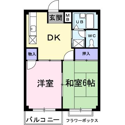 岐南ハイツＡ 205【管理NO：1-001844801-02040】 ★家具家電は申し込み後に搬入します 2026年07月下旬入居可能の外観画像