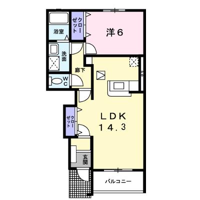 がーでんはうすＹ　Ⅰ棟 103【管理NO：1-014857701-01030】 ★家具家電は申し込み後に搬入しますの外観画像