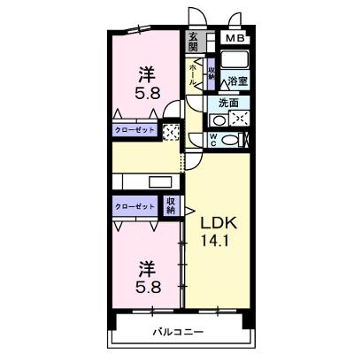 プラウ正木 103【管理NO：1-012852201-01030】 ★家具家電は申し込み後に搬入します★の外観画像
