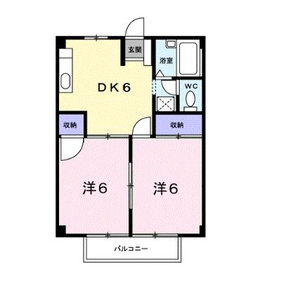 ハイツ粟野Ａ 203【管理NO：1-002554801-02030】 ★家具家電は申し込み後に搬入しますの外観画像