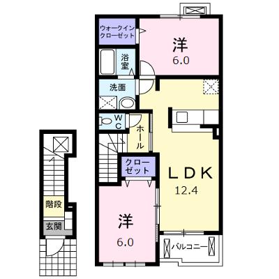 ラブリーメゾンヒノキＢ 203【管理NO：1-015394202-02030】 ★家具家電は申し込み後に搬入しますの外観画像