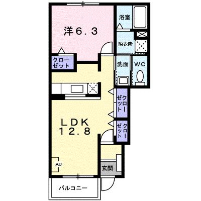 メゾン・ド・ロワールＡ 101【管理NO：1-014780701-01010】 ★家具家電は申し込み後に搬入します 2026年07月中旬入居可能の外観画像