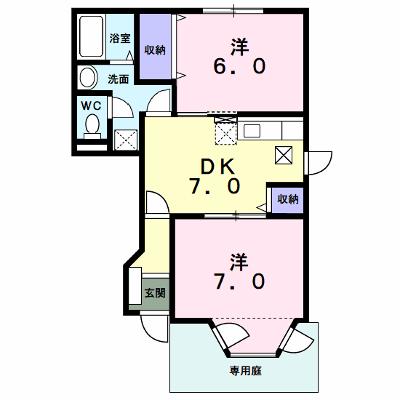 メゾンカスターナＡ 102【管理NO：1-007823501-01020】の外観画像