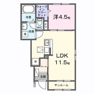 デスティニーＢ 102【管理NO：1-028444902-01020】 ★家具家電は申し込み後に搬入します 2026年08月下旬入居可能の外観画像