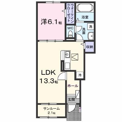 カウンシルヴェールⅡ 102【管理NO：1-028425102-01020】 ★家具家電は申し込み後に搬入します 2026年09月上旬入居可能の外観画像