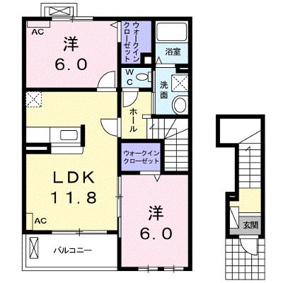 コートアイリスＢ 203【管理NO：1-016628702-02030】 ★家具家電は申し込み後に搬入しますの外観画像