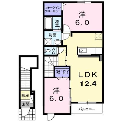 グラシオッソ６０ 202【管理NO：1-016530501-02020】 ★家具家電は申し込み後に搬入しますの外観画像