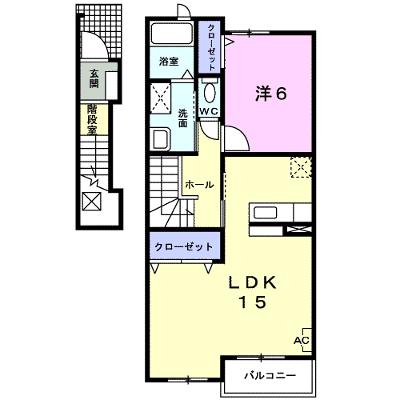 ベネ・ファキスⅡ 201【管理NO：1-015912601-02010】 ★家具家電は申し込み後に搬入しますの外観画像