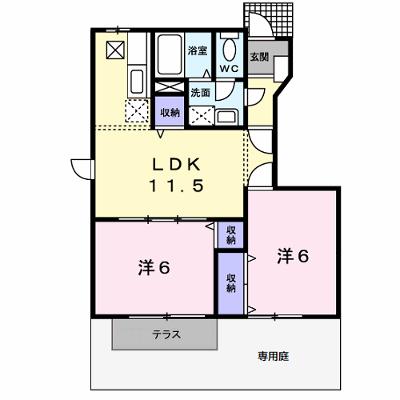 グランドールⅡ　Ｃ 102【管理NO：1-011864803-01020】 ★家具家電は申し込み後に搬入します 2026年07月下旬入居可能の外観画像