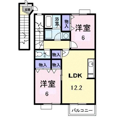アルコバレーノ　Ｂ 203【管理NO：1-010690602-02030】 ★家具家電は申し込み後に搬入しますの外観画像