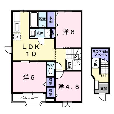 メゾンカスターナＢ 201【管理NO：1-007823502-02010】の外観画像
