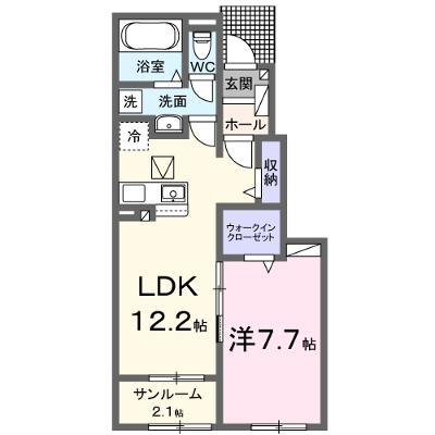 オリアーナⅡ 104【管理NO：1-028442502-01040】 ★家具家電は申し込み後に搬入します★ ★2026年10月上旬入居可能★の外観画像