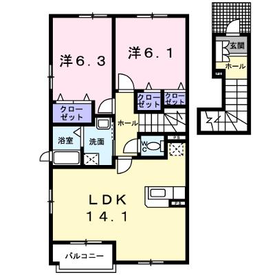 ソーレ（ｓｏｌｅ） 205【管理NO：1-014600701-02040】 ★家具家電は申し込み後に搬入します★の外観画像
