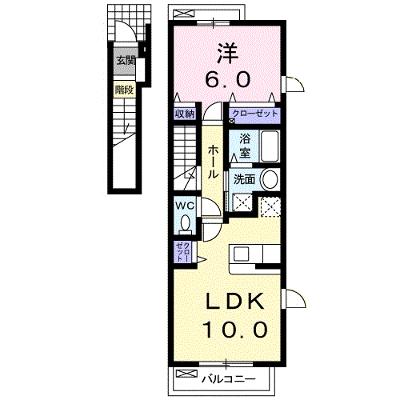サンライズ芳川Ⅱ 201【管理NO：1-014439701-02010】 ★家具家電は申し込み後に搬入します★の外観画像