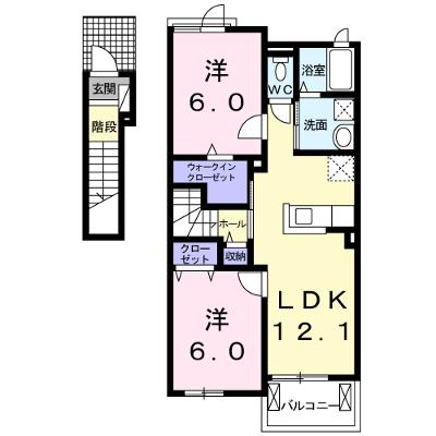 サピーⅢ 202【管理NO：1-018708903-02020】 ★家具家電は申し込み後に搬入します★の外観画像
