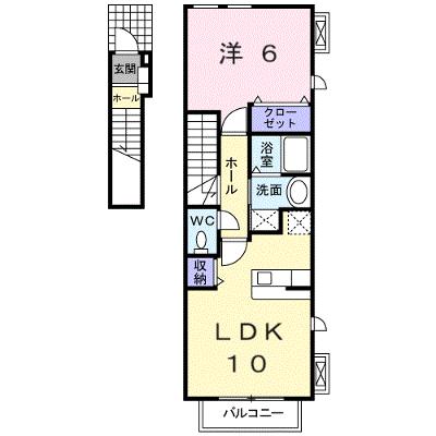 ジュネス幸　Ｂ 201【管理NO：1-014913402-02010】の外観画像