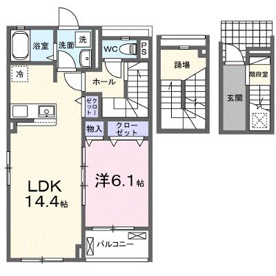 ネオ　レクサス　Ⅰ 303【管理NO：1-025078901-03030】 ★家具家電は申し込み後に搬入しますの外観画像