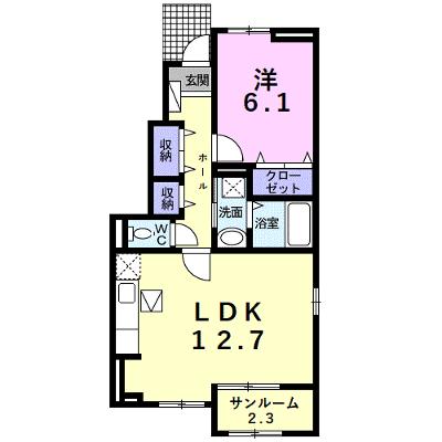 ヴィラ・ウエストヒルⅡ 101【管理NO：1-018052502-01010】 ★家具家電は申し込み後に搬入しますの外観画像