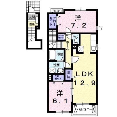 シャルマン　メゾン 201【管理NO：1-016210301-02010】 ★家具家電は申し込み後に搬入しますの外観画像