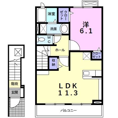 クロスローズ 203【管理NO：1-015694201-02030】 ★家具家電は申し込み後に搬入しますの外観画像