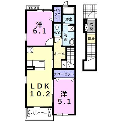 アンシャンテ 205【管理NO：1-015596101-02040】 ★家具家電は申し込み後に搬入しますの外観画像