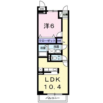 ヌーベル　コリーヌⅡ 102【管理NO：1-014723702-01020】 ★家具家電は申し込み後に搬入しますの外観画像