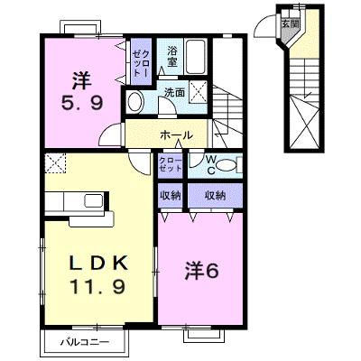 ミニョンＳ－Ⅱ 202【管理NO：1-012687004-02020】 ★家具家電は申し込み後に搬入しますの外観画像