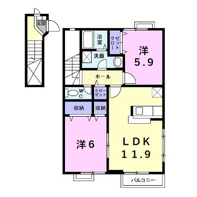 ラフィナートＳＫ　Ⅱ 201【管理NO：1-011529901-02010】 ★家具家電は申し込み後に搬入しますの外観画像