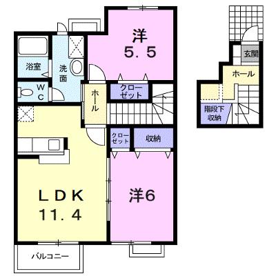 エバーグリーン 202【管理NO：1-010460601-02020】 ★家具家電は申し込み後に搬入します★の外観画像