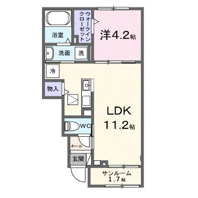 リベルタ 102【管理NO：1-028367901-01020】 ★家具家電は申し込み後に搬入しますの外観画像