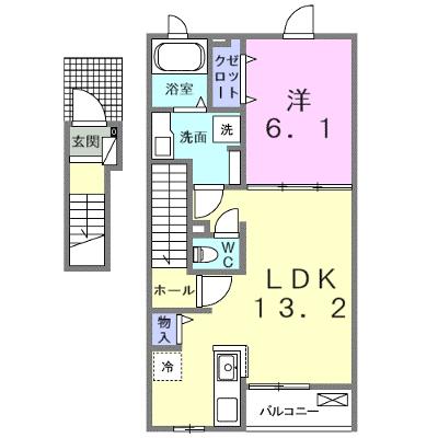 ミモザＢ 202【管理NO：1-028170802-02020】 ★家具家電は申し込み後に搬入します 2026年09月上旬入居可能の外観画像