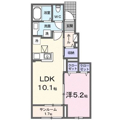 ミモザＡ 103【管理NO：1-028170801-01030】 ★家具家電は申し込み後に搬入します 2026年09月上旬入居可能の外観画像