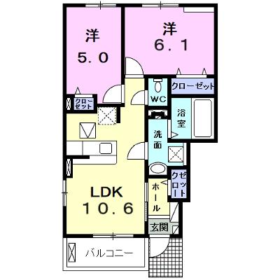 アズール 101【管理NO：1-025689601-01010】 ★家具家電は申し込み後に搬入しますの外観画像